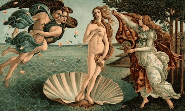 The Birth of Venus by Botticelli (1486)