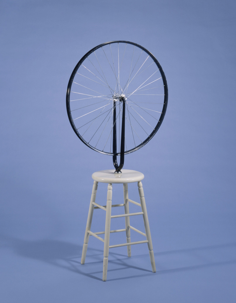 Marcel Duchamp Bicycle Wheel 1964 replica of 1913 original “Readymade”  Image source httpopenfileblog.blogspot.com