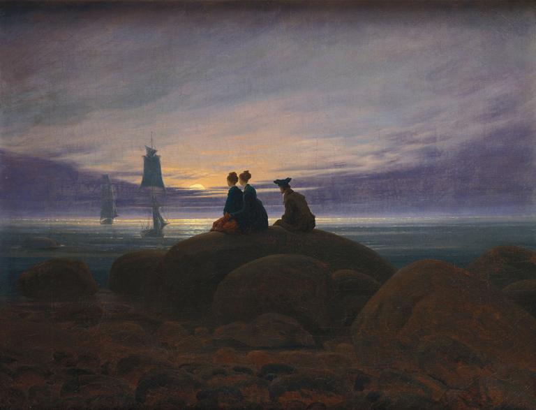 Somewhere Above Moon and the Sea Romanticism of Casper David Friedrich