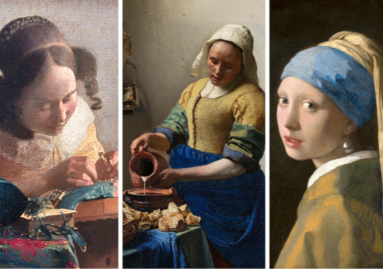 Details of three of Vermeer's most famous works