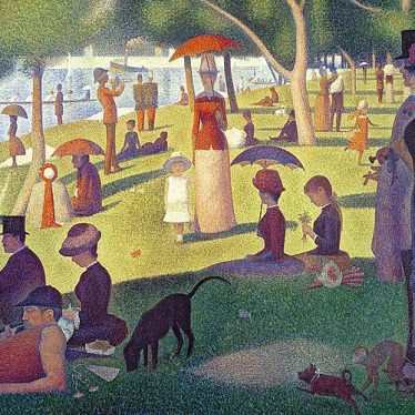 Georges-Pierre Seurat, A Sunday Afternoon on the Island of La Grande Jatte (1884), collection of the Art Institute of Chicago. | Image source: commons.wikimedia.org